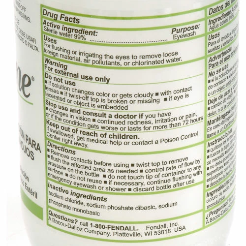 Honeywell Safety Honeywell Emergency Eye/Face Wash,16 Oz. Refill, 1-Bottle, 32-000454-0000 - Image 5