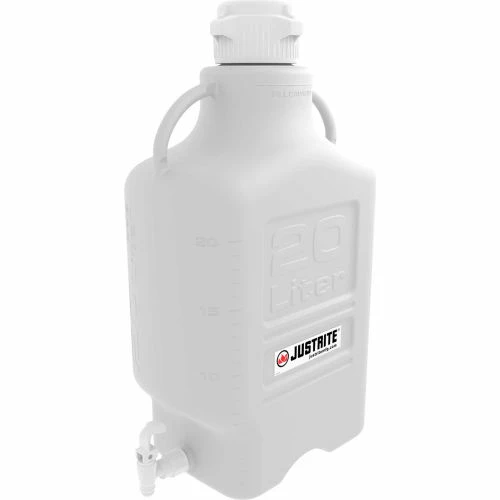 Justrite 12916 Carboy With Spigot, HDPE, 20-Liter - Image 2