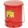 Justrite 14 Gallon Oily Waste Can, Red - 09500