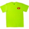 Kemp USA Neon Yellow 100% Cotton T-Shirt- Heart Size Chest & Full Back Guard Logo Size XXL