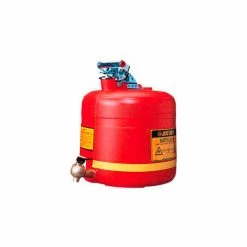 Justrite Shelf Can Safety Faucet At Bottom 5 Gallon Polyethylene, 14545