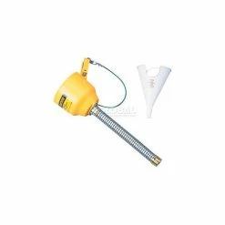Justrite Funnel for 3 or 5 Gallon Poly Safety Can with 1" Flex Spout, 14411