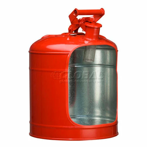 Justrite Safety Can Type I - Five Gallon Galvanized Steel, 7150100 - Image 2