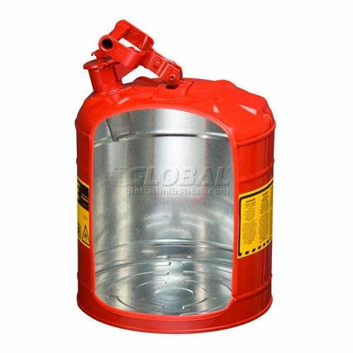 Justrite Safety Can Type I - Five Gallon Galvanized Steel, 7150100 - Image 3