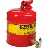 Justrite® 5 Gallon Safety Shelf Can with Bottom Faucet 08902, 7150150