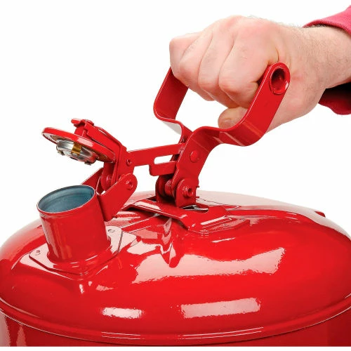 Justrite® 5 Gallon Safety Shelf Can with Bottom Faucet 08902, 7150150 - Image 4