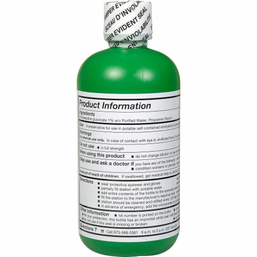 Global Industrial Emergency Eyewash Preservative, 8 Oz., 1 Bottle - Image 2