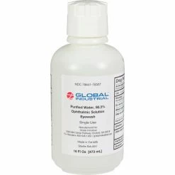 Global Industrial™ Emergency Eyewash, 16 Oz., 1 Bottle