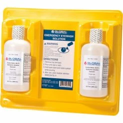 Global Industrial Double Bottle Eyewash Station, 32 Oz.