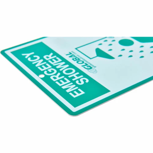 Global Industrial™ Replacement Emergency Shower Sign - Image 2