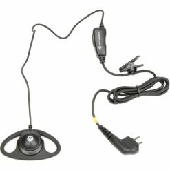 Motorola Solutions HKLN4599B D-Ring Earpiece With Inline Push To Talk Mic