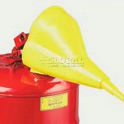 Justrite® Polypropylene Funnel for Type I Steel Safety Cans, 11202Y