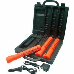 Aervoe LED Baton Road Flare Kit Safety Orange Housing - 3-Pack Kit with Red LEDs - Pkg Qty 2