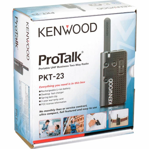 Kenwood ProTalk PKT-23K Pocket-Sized UHF FM Portable Two-Way Radio, 1.5 Watts, 4 Channels - Image 7