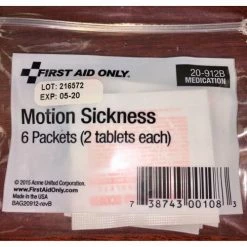 Datrex Anti Seasickness Tablets, 12 Tabs/Box - DX1500M - Pkg Qty 50