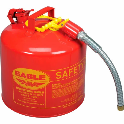 Eagle Mfg Eagle Type II Safety Can with 7/8" Spout - 5 Gallons - Red