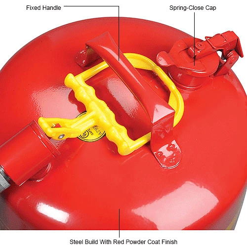 Eagle Mfg Eagle Type II Safety Can with 7/8" Spout - 5 Gallons - Red - Image 10