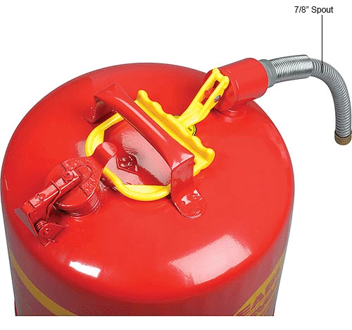 Eagle Mfg Eagle Type II Safety Can with 7/8" Spout - 5 Gallons - Red - Image 11
