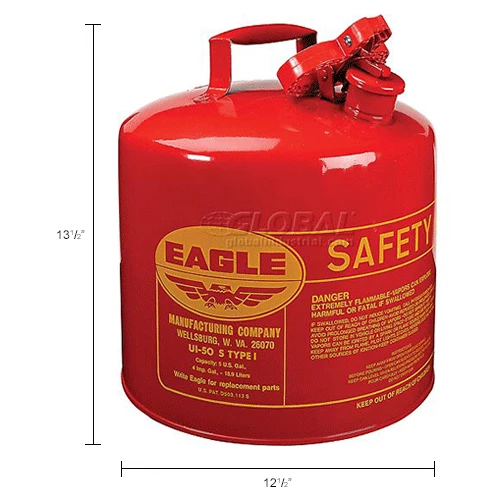 Eagle Mfg Eagle Type I Safety Can - 5 Gallon with Funnel - Red - Image 15