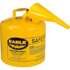 Eagle Mfg Eagle Type I Safety Can - 5 Gallon with Funnel - Yellow