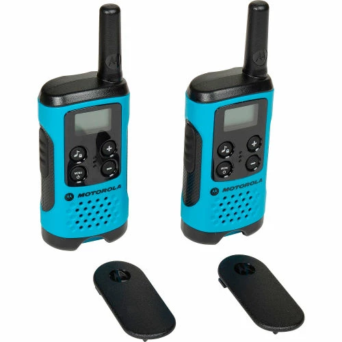 Motorola Talkabout® T100 Two-Way Radios, Neon Blue - 2 Pack - Image 2