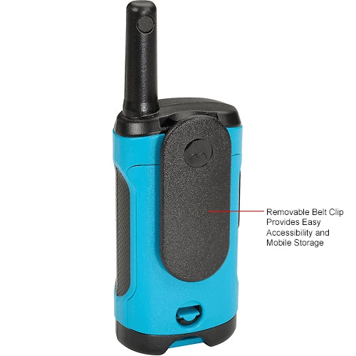Motorola Talkabout® T100 Two-Way Radios, Neon Blue - 2 Pack - Image 12