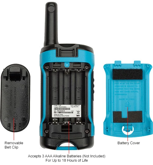 Motorola Talkabout® T100 Two-Way Radios, Neon Blue - 2 Pack - Image 13