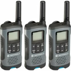 Motorola Solutions Talkabout® T200TP Rechargeable Two-Way Radios,Gray - 3 Pack