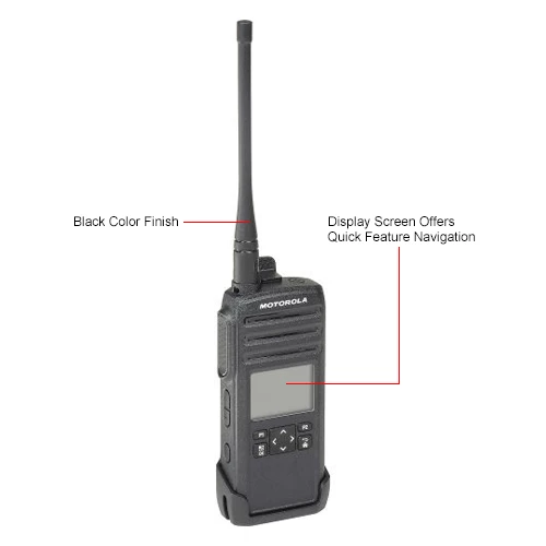 Motorola Solutions DTR600 DTR Series Digital 2 Way Radio, 30 Channel, 1 Watt, Black - Image 11