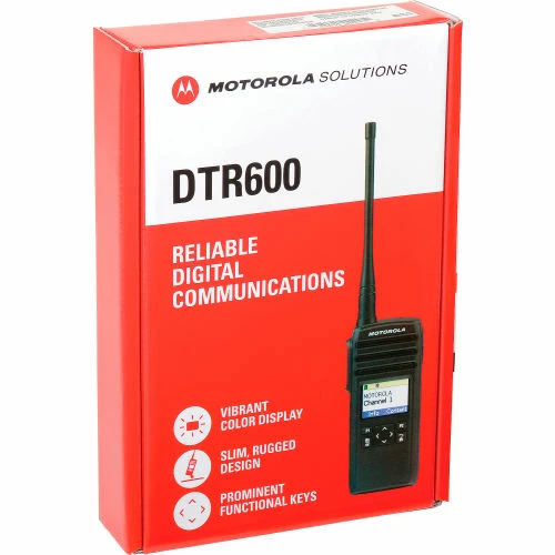 Motorola Solutions DTR600 DTR Series Digital 2 Way Radio, 30 Channel, 1 Watt, Black - Image 10