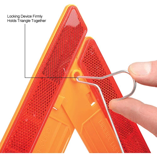 Cortina Safety Cortina 95-03-009 3-Piece Triangle Warning Kit - Image 13