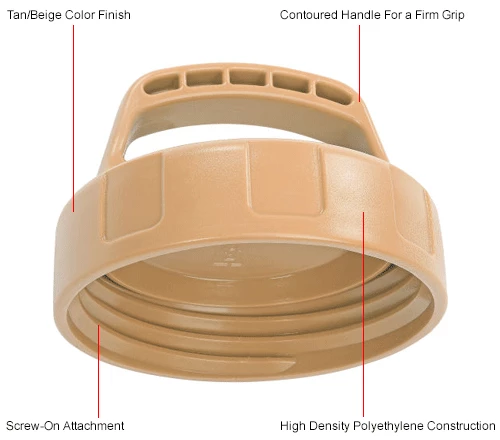 Oil Safe Storage Lid, Tan/Beige, 100100 - Image 4
