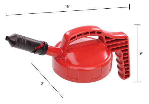 Oil Safe Mini Spout Lid, Red, 100408 - Image 5