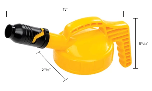 Oil Safe Stumpy Pour Spout Lid, Yellow, 100509 - Image 5