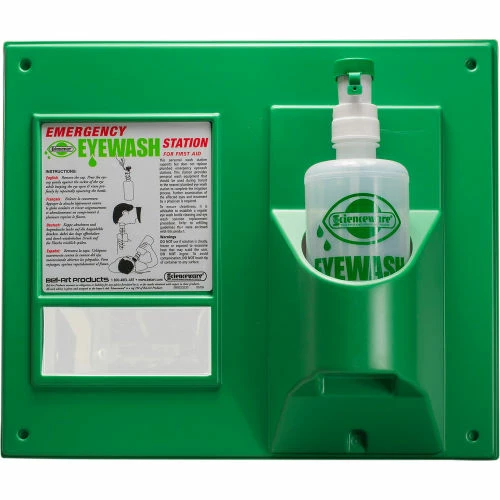 Bel-Art Emergency Eye Wash Safety Station With 1 Empty Bottle, 1000ml, 32 oz.