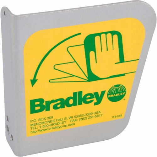 Bradley Corporation Bradley® S08-336 Eyewash Handle/Label Assembly, Stainless Steel