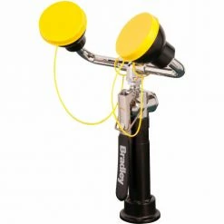 Bradley Corporation Bradley® S19-465EFW Eye/Face Wash, 8' Hose, Long Angled Dual Head W/Deck Mount