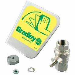 Bradley Corporation Bradley® S30-070 1/2" Ball Valve/Handle Prepack, Stainless Steel Handle Kit