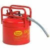 Eagle Mfg Eagle D.O.T. Approved Transport Can with 5/8"Flexible Hose Type II Red 5 Gal., 1215SX5