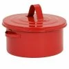 Eagle Mfg Red Metal Bench Can, 2 Quart Capacity