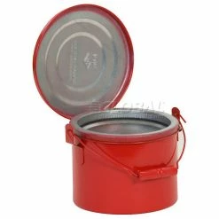 Eagle Mfg Eagle Bench Can - Metal - Red - 4 qt.