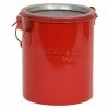 Eagle Mfg Eagle Bench Can without lid - Metal - Red - 6 qt.