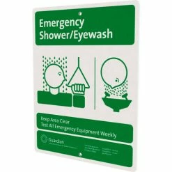 Guardian Equipment AP250-008G Safety Station Sign, Mounting Ties, Replacement