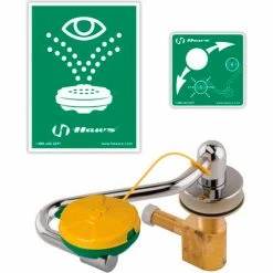 Haws® AXION® MSR, 7611, Single Action Swing-Away Eye/Face Wash-Mounted On L/R Side Of Sink