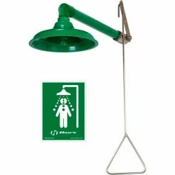 Haws® AXION® MSR, 8130, Corrosion Resistant SS and PVC Horizontal, Vertical Drench Shower