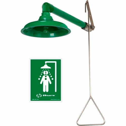 Haws® AXION® MSR, 8130, Corrosion Resistant SS and PVC Horizontal, Vertical Drench Shower