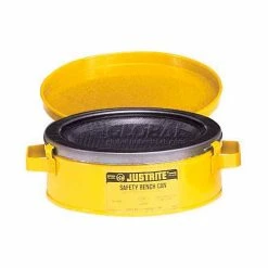Justrite Bench Can, 1-Quart, Yellow, 10171