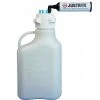 Justrite 12801 VaporTrap™ Carboy With Filter Kit, HDPE, 5-Liter, 6 Ports