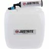 Justrite 12844 VaporTrap™ UN/DOT Carboy With Filter Kit, HDPE, 13.5-Liter, 8 Ports