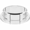 Justrite 12868 Closed Adapter for Carboy Cap, Clear, 83mm